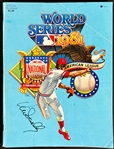Vin Scully Signed 1981 World Series Program (Beckett Authentic)