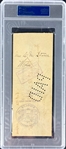 Ted Kennedy Signed 1907 Bank Check Inventor of the Catcher's Mitt (Encapsulated by PSA/DNA)