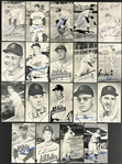 1950s-60s Cleveland Indians Signed 3 1/2 x 5 1/2 Team Photos (75) (Beckett Authentic)