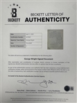 1918 George Wright Signed Wright & Ditson Company Documents