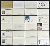 1970's Baseball Stars Signed Index Card Collection (1,068) Incl. Ryne Sandberg, Dave Winfield, Frank Thomas and Others (Beckett Authentic)