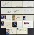 1980's Baseball Stars Signed Index Card Collection (1,087) (Beckett Authentic)