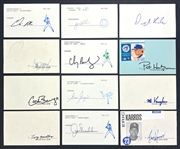 1990's Baseball Stars Signed Index Card Collection (1,549) Incl. Vlad Guerrero, Beltre, Rolen and Billy Wagner (Beckett Authentic)