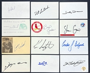 1990's Baseball Stars Signed Index Card Collection (1,549) Incl. Vlad Guerrero, Beltre, Rolen and Billy Wagner (Beckett Authentic)