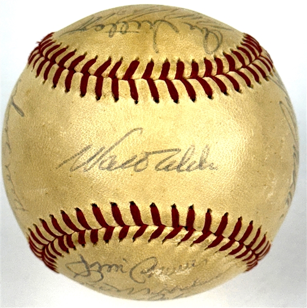 1972 Los Angeles Dodgers Team Signed Baseball (18 Signatures) (Beckett Authentic)