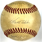 1972 Los Angeles Dodgers Team Signed Baseball (18 Signatures) (Beckett Authentic)