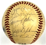 1972 Los Angeles Dodgers Team Signed Baseball (18 Signatures) (Beckett Authentic)