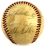 1972 Los Angeles Dodgers Team Signed Baseball (18 Signatures) (Beckett Authentic)