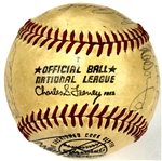 1972 Los Angeles Dodgers Team Signed Baseball (18 Signatures) (Beckett Authentic)