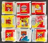 1965-2018 Topps Wrappers and Unopened Pack Collection (66)