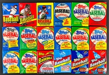 1965-2018 Topps Wrappers and Unopened Pack Collection (66)