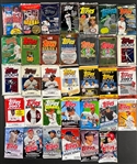 1965-2018 Topps Wrappers and Unopened Pack Collection (66)
