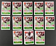 1986 McDonald's Play & Win Chicago Bears 25 Complete Sets of 24 Cards - All UNSCRATCHED
