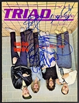 Cheap Trick Band Signed 1977 <em>Triad</em> Rock Magazine Robin Zander, Bun E. Carlos, Tom Petersson and Rick Nielsen (Beckett Authentic) 
