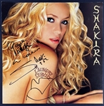Shakira Signed <em>Laundry Service</em> LP Cover Slick (Beckett Authentic)