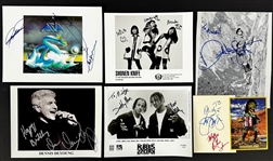 Rock & Roll Signed Collection (39) Incl. Photos, Postcards, Drum Heads, etc.  with (Beckett Authentic)