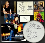 Rock & Roll Signed Collection (39) Incl. Photos, Postcards, Drum Heads, etc.  with (Beckett Authentic)