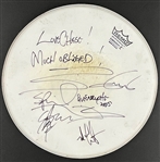 Queensryche Band Signed Drum Head (Beckett Authentic)