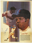 Willie Mays Signed Poster (Beckett Authentic)