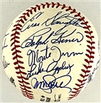 Baseball Hall of Famers and Superstars Signed Baseball (18 Signatures) Incl. Stan Musial and Others (Beckett Authentic)