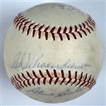 1967 St. Louis Cardinals World Series Champs Team Signed Baseball Incl. Roger Maris (Beckett Authentic)