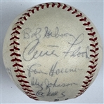 1967 St. Louis Cardinals World Series Champs Team Signed Baseball Incl. Roger Maris (Beckett Authentic)