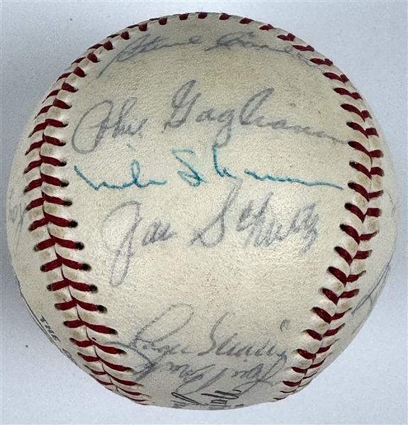 1967 St. Louis Cardinals World Series Champs Team Signed Baseball Incl. Roger Maris (Beckett Authentic)