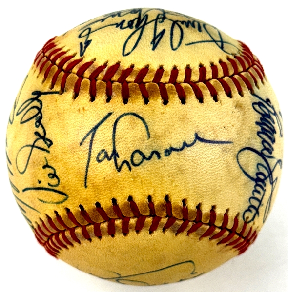 1980-81 Los Angeles Dodgers Team Signed Baseball (Beckett Authentic)