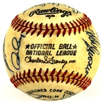 1980-81 Los Angeles Dodgers Team Signed Baseball (Beckett Authentic)