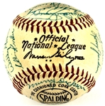 1956 St. Louis Cardinals Team Signed Baseball (27 Signatures) (Beckett Authentic)