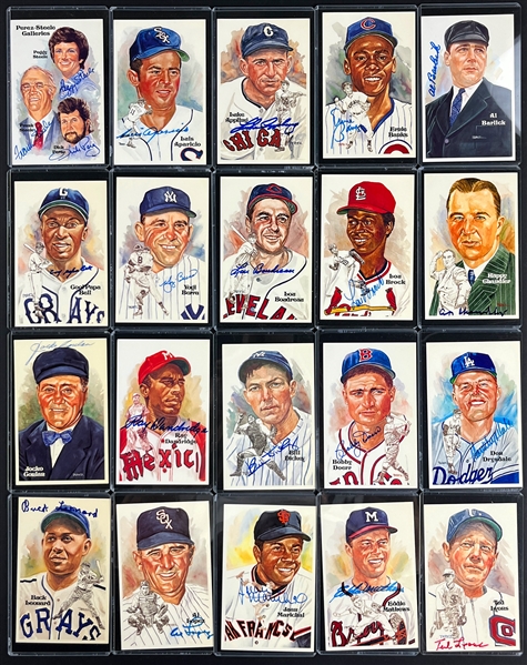 Hall of Famer Perez-Steele Postcard Signed Collection (58)