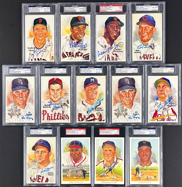 Baseball Hall of Famer Signed Collection (33) (PSA/DNA and JSA)
