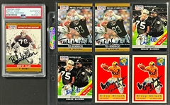 Football Hall Of Fame Signed Card Collection (25) (Beckett Authentic)