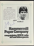 1980 Sports Dinner Program Signed by Ted Williams, Dan Marino and Others (10 Signatures) (Beckett Authentic)