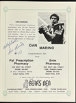 1980 Sports Dinner Program Signed by Ted Williams, Dan Marino and Others (10 Signatures) (Beckett Authentic)