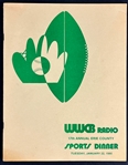 1980 Sports Dinner Program Signed by Ted Williams, Dan Marino and Others (10 Signatures) (Beckett Authentic)