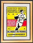 Bill Bradley Signed 2000 Presidential Campaign Poster (Beckett Authentic)