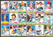 1979 Topps Signed Baseball Card Collection (62)