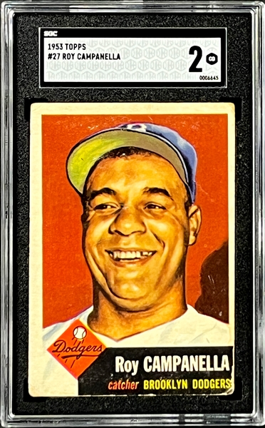 1953 Topps #27 Roy Campanella - SGC GD 2