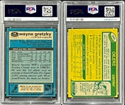 1980 and 1981 Topps Wayne Gretzky PSA Graded Cards (2)