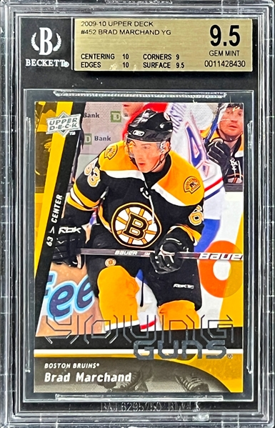 2009 Upper Deck #452 Brad Marchand - SGC GEM MINT 9.5