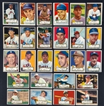 1952 Topps Baseball Low Numbers Partial Set (182/310)