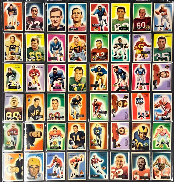 1955 Bowman Football Near Set (143/160)