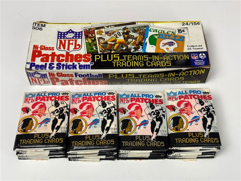 1977 Fleer Football - Teams In Action Unopened box 