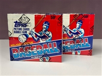 1986 Topps Baseball Unopened Cello Boxes (2) (BBCE Encapsulated)