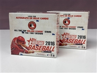 2016 Topps Heritage Baseball Factory Sealed Boxes (2) 