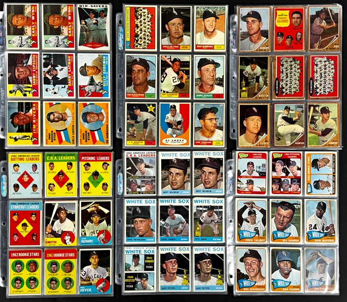 1960s Topps Chicago White Sox Baseball Card Collection (527)
