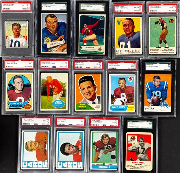 1948-1978 Topps, Bowman and Fleer Football Shoebox Collection (514)