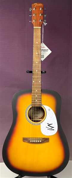 Van Morrison Signed Fender Acoustic Guitar (PSA/DNA)