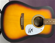 Van Morrison Signed Fender Acoustic Guitar (PSA/DNA)